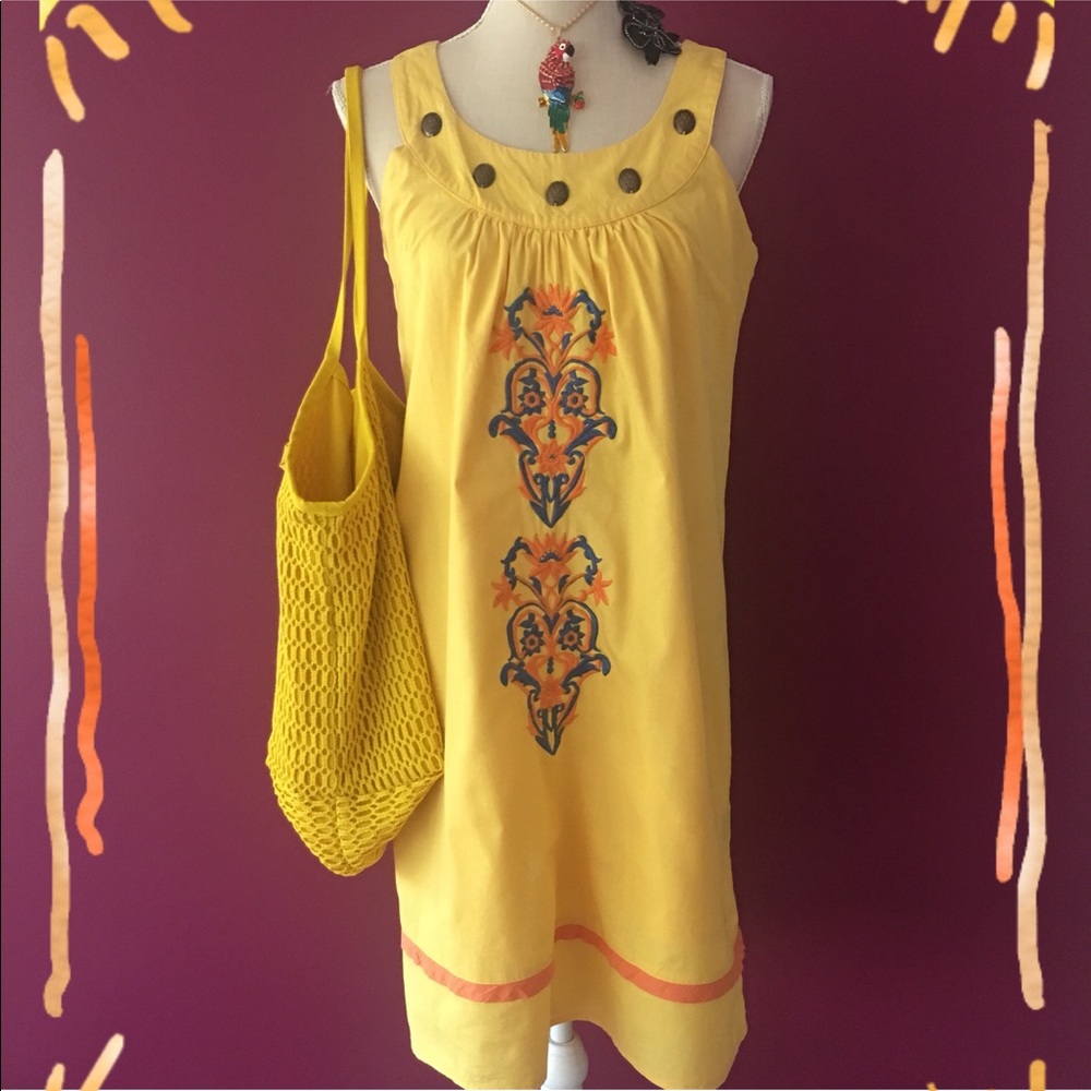 FreeStyle Mexican embroideries embellished dress